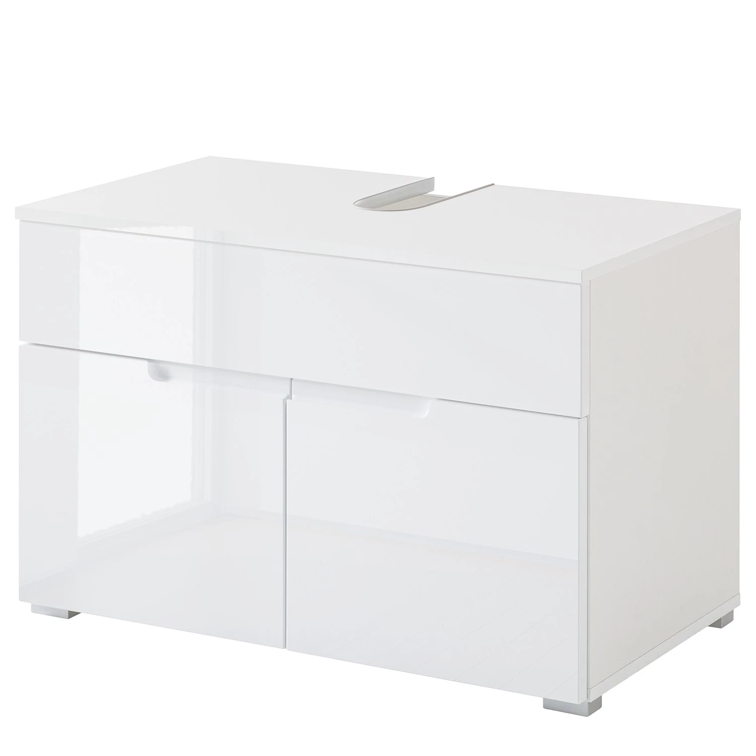 Fredriks Meuble sous-vasque Larado - Blanc brillant / Blanc 3 Fredriks Meuble sous-vasque Larado - Blanc brillant / Blanc