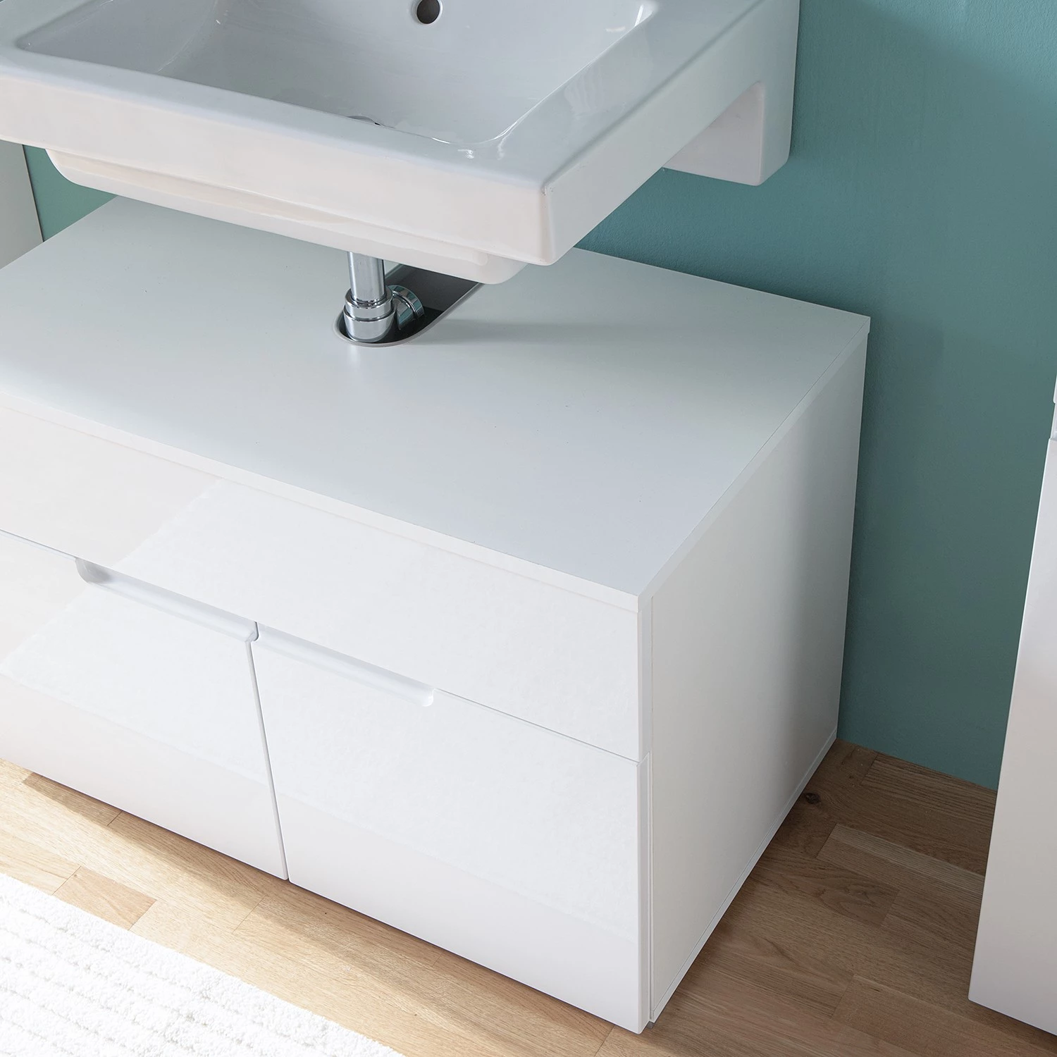 Fredriks Meuble sous-vasque Larado - Blanc brillant / Blanc 17 Fredriks Meuble sous-vasque Larado - Blanc brillant / Blanc – Image 15