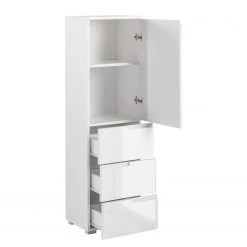 Fredriks Armoire haute Larado II - Blanc brillant / Blanc -Meubles de salle de bain Soldes 2022 1000021913 200611 13113000028 DETAILS P000000001000021913