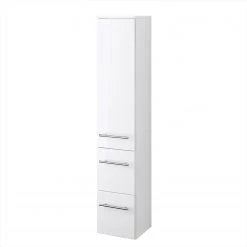 Giessbach Armoire de salle de bain Kopenhagen - Blanc brillant - Largeur : 25 cm