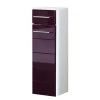 Giessbach Armoire basse Rosary - Aubergine brillant / Blanc -Meubles de salle de bain Soldes 2022 1000047592 211011 093219000012 IMAGE P000000001000047592