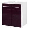 Giessbach Meuble sous vasque Rosary - Aubergine brillant / Blanc -Meubles de salle de bain Soldes 2022 1000047605 211011 093219000015 IMAGE P000000001000047605