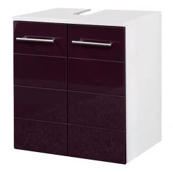Giessbach Meuble sous vasque Rosary - Aubergine brillant / Blanc