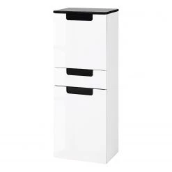 Giessbach Armoire midi Laris - Blanc brillant / Anthracite brillant