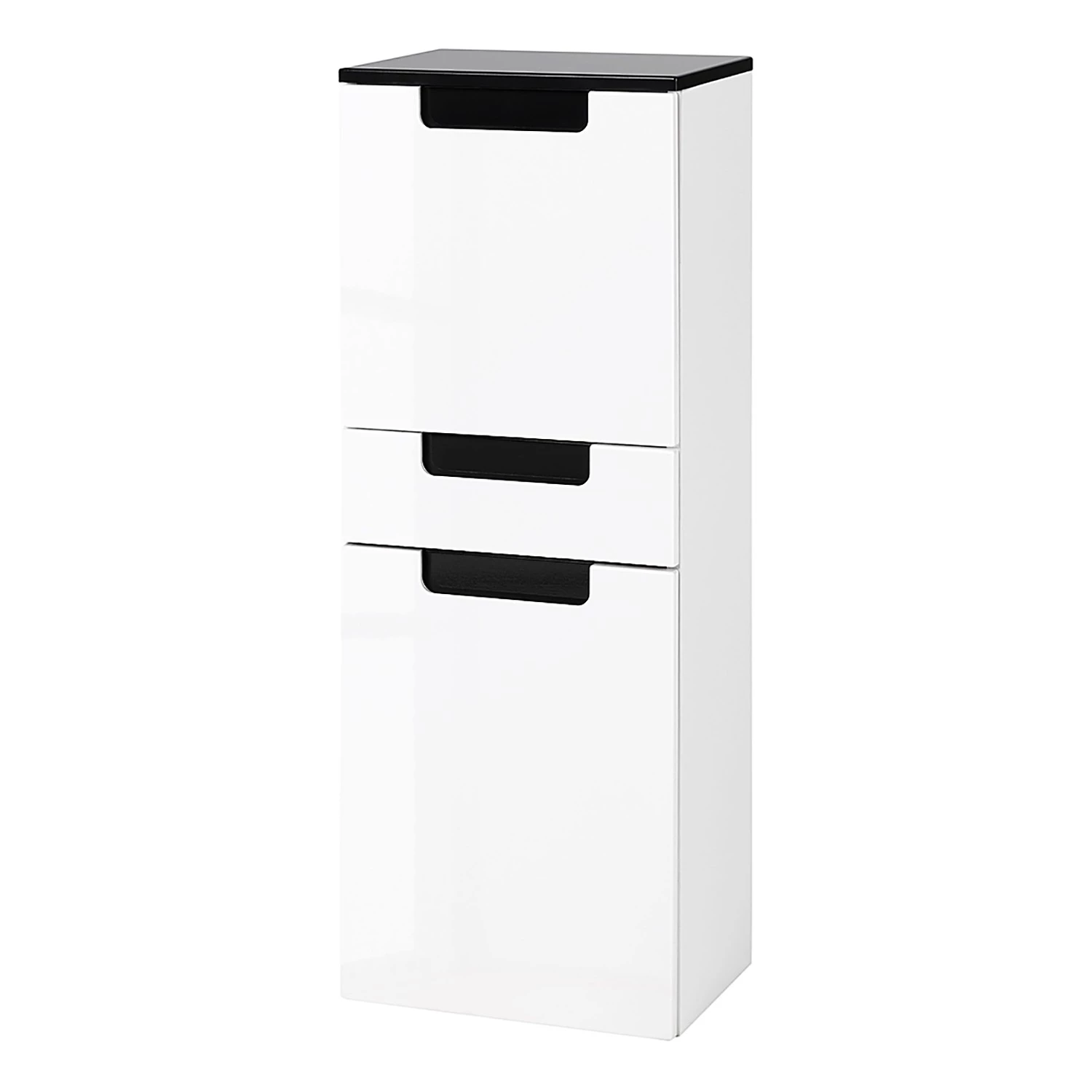 Giessbach Armoire midi Laris - Blanc brillant / Anthracite brillant 3 Giessbach Armoire midi Laris - Blanc brillant / Anthracite brillant
