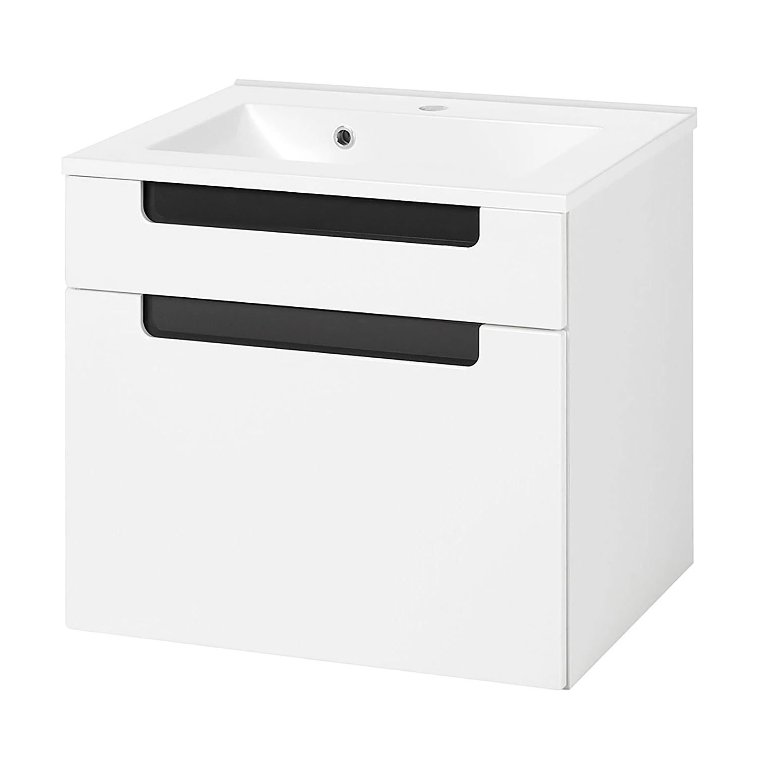 Giessbach Salle de bain Laris I - 3 éléments - Blanc brillant / Anthracite brillant 6 Giessbach Salle de bain Laris I - 3 éléments - Blanc brillant / Anthracite brillant – Image 4