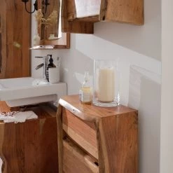 Ars Natura Armoire basse Ashby - Acacia massif -Meubles de salle de bain Soldes 2022 1000050917 181128 11403400011 GALLERYIMAGES P000000001000050917