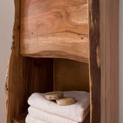 Ars Natura Armoire haute Ashby - Acacia massif -Meubles de salle de bain Soldes 2022 1000050918 181128 11403500013 GALLERYIMAGES P000000001000050918
