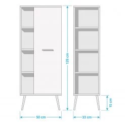 Pelipal Armoire midi Quickset 923 - Blanc / Imitation chêne Riviera -Meubles de salle de bain Soldes 2022 1000071645 220204 1618440000500 SKETCH DETAILS P000000001000071645 sketch