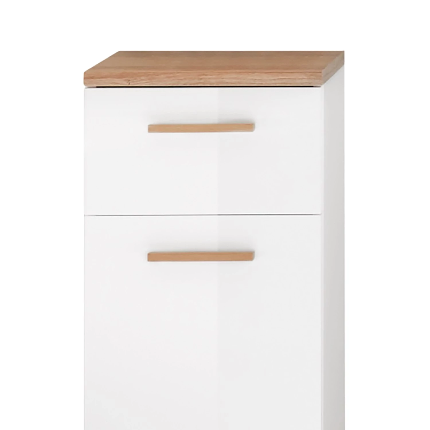 Pelipal Armoire basse Quickset 923 I - Blanc / Imitation chêne Riviera 4 Pelipal Armoire basse Quickset 923 I - Blanc / Imitation chêne Riviera – Image 2