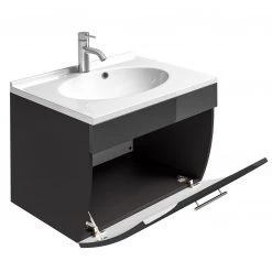 Posseik Ensemble de meubles lavabo Tara - Anthracite -Meubles de salle de bain Soldes 2022 1000072658 200303 06081700031 DETAILS P000000001000072658