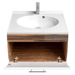 Posseik Elément lavaboTara - Imitation noyer - Blanc 18 Posseik Elément lavaboTara - Imitation noyer - Blanc -Meubles de salle de bain Soldes 2022 1000072659 200303 06081800041 DETAILS P000000001000072659