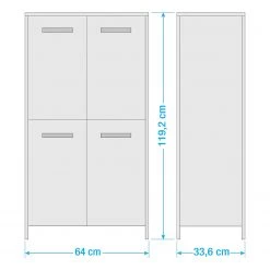 Schildmeyer Armoire midi Harkon I - Imitation chêne Findus -Meubles de salle de bain Soldes 2022 1000087327 211201 1706300000505 SKETCH DETAILS P000000001000087327 sketch