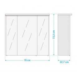 Schildmeyer Armoire à miroir Harkon - Imitation chêne clair -Meubles de salle de bain Soldes 2022 1000087330 211005 125321000529 SKETCH DETAILS P000000001000087330 sketch