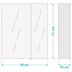 Schildmeyer Armoire à miroir Lumo I - Blanc -Meubles de salle de bain Soldes 2022 1000087352 211014 165805000523 SKETCH DETAILS P000000001000087352 sketch