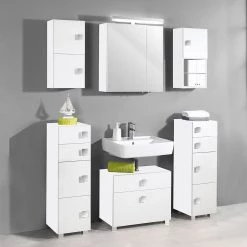 Schildmeyer Meuble sous lavabo Genf - Blanc brillant / Blanc -Meubles de salle de bain Soldes 2022 1000087399 190104 15433500010 MOOD GALLERYIMAGES P000000001000087399 mood