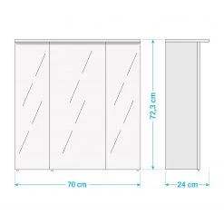 Schildmeyer Armoire avec miroir Genf I - Largeur : 70 cm -Meubles de salle de bain Soldes 2022 1000087545 211005 12532300624 SKETCH DETAILS P000000001000087545 sketch