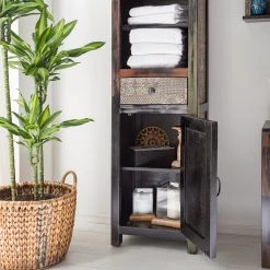 Wolf-Möbel Armoire colonne Goa - Multicolore -Meubles de salle de bain Soldes 2022 1000104018 191213 11385700010 DETAILS P000000001000104018