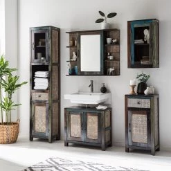 Wolf-Möbel Armoire à glace Goa - Acacia massif - Multicolore -Meubles de salle de bain Soldes 2022 1000104142 191213 11390000033 MOOD DETAILS P000000001000104142 mood