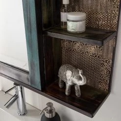 Wolf-Möbel Armoire à glace Goa - Acacia massif - Multicolore -Meubles de salle de bain Soldes 2022 1000104142 191213 11390100035 DETAILS P000000001000104142