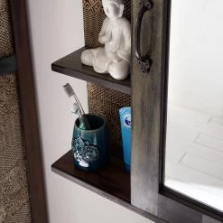 Wolf-Möbel Armoire à glace Goa - Acacia massif - Multicolore -Meubles de salle de bain Soldes 2022 1000104142 191213 11390100037 DETAILS P000000001000104142