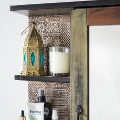 Wolf-Möbel Armoire à glace Goa - Acacia massif - Multicolore -Meubles de salle de bain Soldes 2022 1000104142 50 GALLERYIMAGES P000000001000104142