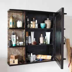 Wolf-Möbel Armoire à glace Goa - Acacia massif - Multicolore -Meubles de salle de bain Soldes 2022 1000104142 60 GALLERYIMAGES P000000001000104142