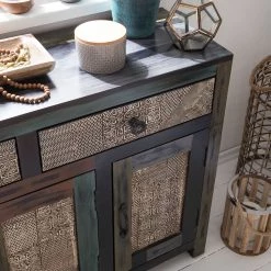 Wolf-Möbel Armoire basse Goa - Acacia massif - Multicolore -Meubles de salle de bain Soldes 2022 1000104143 50 GALLERYIMAGES P000000001000104143