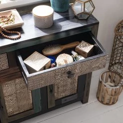 Wolf-Möbel Armoire basse Goa - Acacia massif - Multicolore -Meubles de salle de bain Soldes 2022 1000104143 70 GALLERYIMAGES P000000001000104143