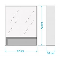 Mooved Armoire de toilette Manado - Blanc -Meubles de salle de bain Soldes 2022 1000113851 211008 083705000514 SKETCH DETAILS P000000001000113851 sketch