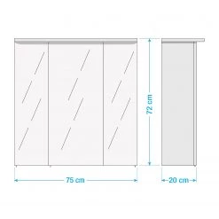 Pelipal Armoire de toilette Offenbach II (avec é - Imitation chêne Sanremo -Meubles de salle de bain Soldes 2022 1000121216 211005 12532300629 SKETCH DETAILS P000000001000121216 sketch