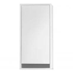 Trendteam Armoire suspendue Sol - Blanc brillant / Blanc