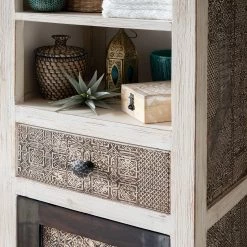 Wolf-Möbel Armoire Goa White II - Acacia / Partiellement en manguier massif - Multicolore -Meubles de salle de bain Soldes 2022 1000122317 180808 14485623 GALLERYIMAGES P000000001000122317