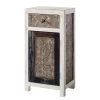 Wolf-Möbel Armoire midi Goa White - Partiellement en manguier massif - Blanc / Multicolore -Meubles de salle de bain Soldes 2022 1000123292 190806 13050500001 IMAGE P000000001000123292