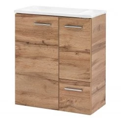 Schildmeyer Meuble lavabo Matteo - Imitation chêne de Navarra