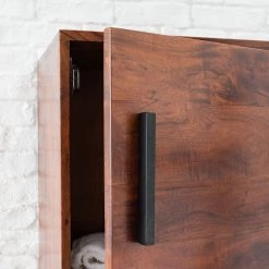 Ars manufacti Colonne de salle de bain Woodston - Acacia massif / Fer - Acacia brun -Meubles de salle de bain Soldes 2022 1000125859 190326 07524600054 GALLERYIMAGES P000000001000125859