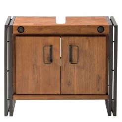 Ars manufacti Meuble sous lavabo Manchester II - Acacia massif / Métal - Acacia / Anthracite -Meubles de salle de bain Soldes 2022 1000126703 190514 10031000025 GALLERYIMAGES P000000001000126703