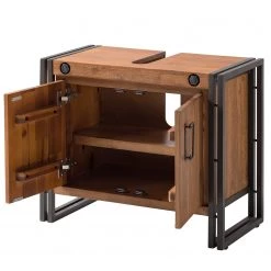 Ars manufacti Meuble sous lavabo Manchester II - Acacia massif / Métal - Acacia / Anthracite -Meubles de salle de bain Soldes 2022 1000126703 190514 10031100027 GALLERYIMAGES P000000001000126703