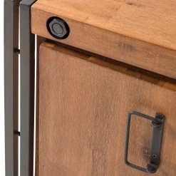 Ars manufacti Meuble sous lavabo Manchester II - Acacia massif / Métal - Acacia / Anthracite -Meubles de salle de bain Soldes 2022 1000126703 190514 10031100029 GALLERYIMAGES P000000001000126703