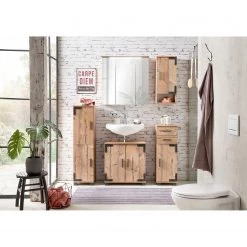 Schildmeyer Armoire de toilette Zadar - Imitation épicéa bleu 11 Schildmeyer Armoire de toilette Zadar - Imitation épicéa bleu -Meubles de salle de bain Soldes 2022 1000127334 181004 07053028 MOOD GALLERYIMAGES P000000001000127334 mood