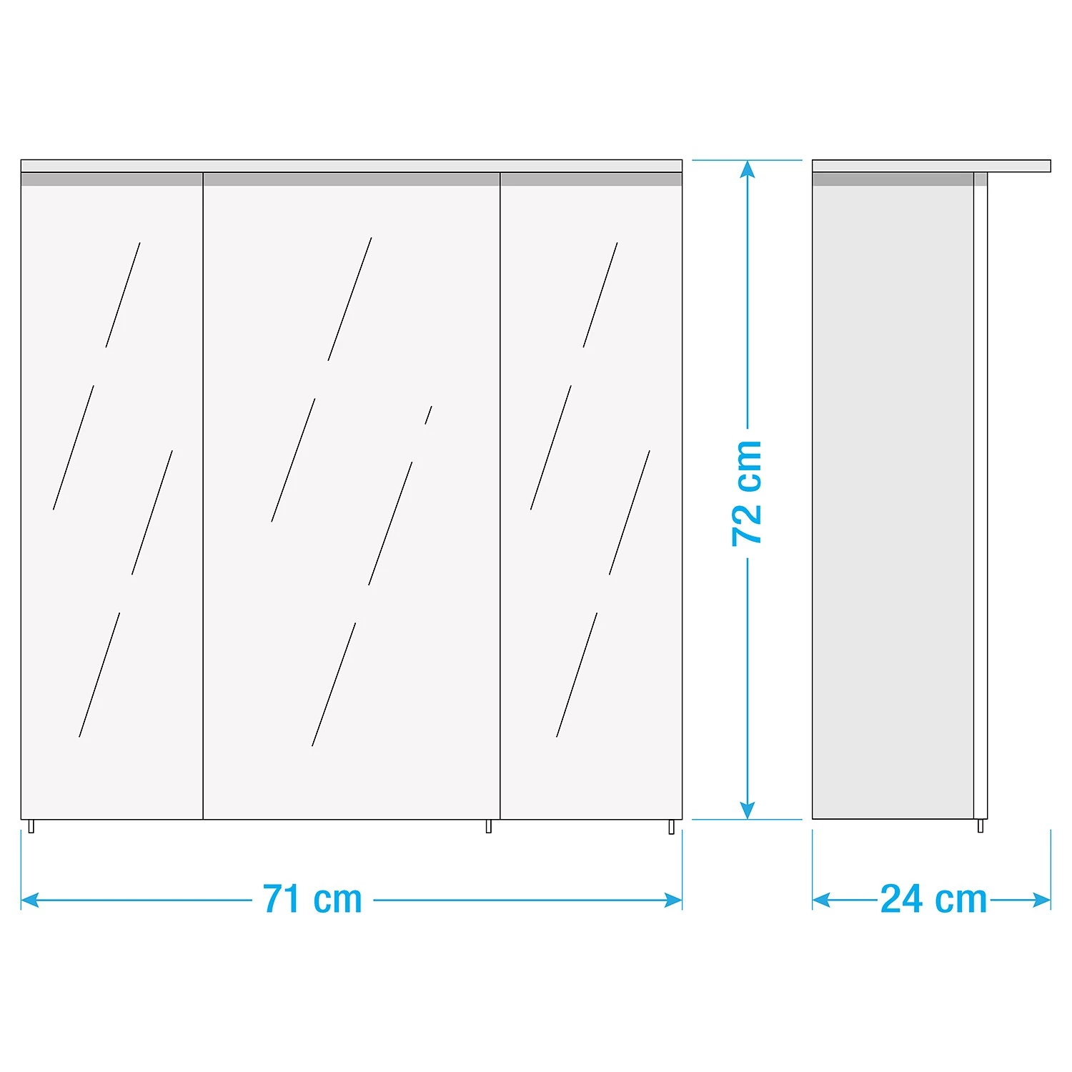Schildmeyer Armoire de toilette Zadar - Imitation épicéa bleu 9 Schildmeyer Armoire de toilette Zadar - Imitation épicéa bleu – Image 7