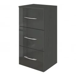 Giessbach Meuble bas Florida II - Gris brillant / Gris graphite