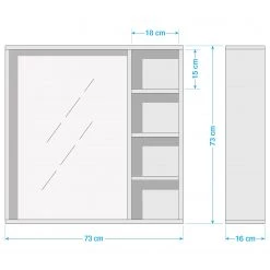 Schildmeyer Miroir Edia - Blanc -Meubles de salle de bain Soldes 2022 1000134027 211014 165805000531 SKETCH DETAILS P000000001000134027 sketch