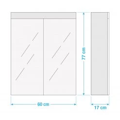 Trendteam Armoire de toilette Amanda I - Blanc 15 Trendteam Armoire de toilette Amanda I - Blanc -Meubles de salle de bain Soldes 2022 1000135746 211008 083705000518 SKETCH DETAILS P000000001000135746 sketch