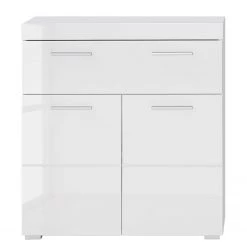 Trendteam Meuble bas Amanda - Blanc brillant - Largeur : 73 cm