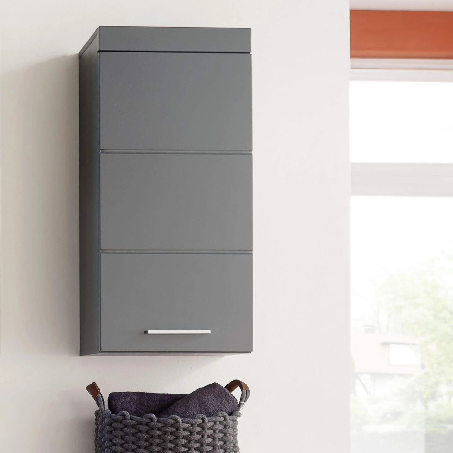 Trendteam Meuble haut Amanda - Gris brillant - Largeur : 37 cm 5 Trendteam Meuble haut Amanda - Gris brillant - Largeur : 37 cm – Image 3