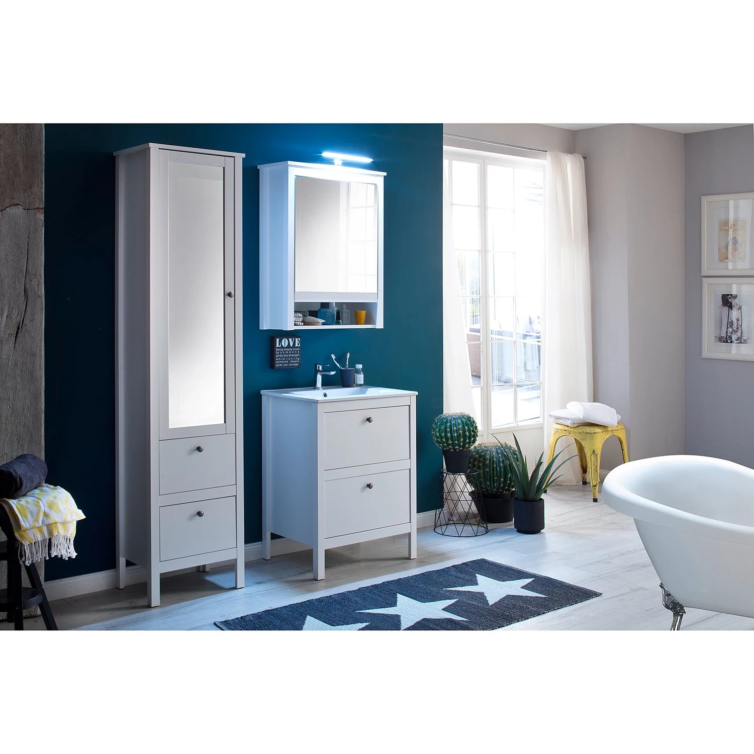 Trendteam Armoire de toilette Ole I - blanc - Largeur : 62 cm 4 Trendteam Armoire de toilette Ole I - blanc - Largeur : 62 cm – Image 2