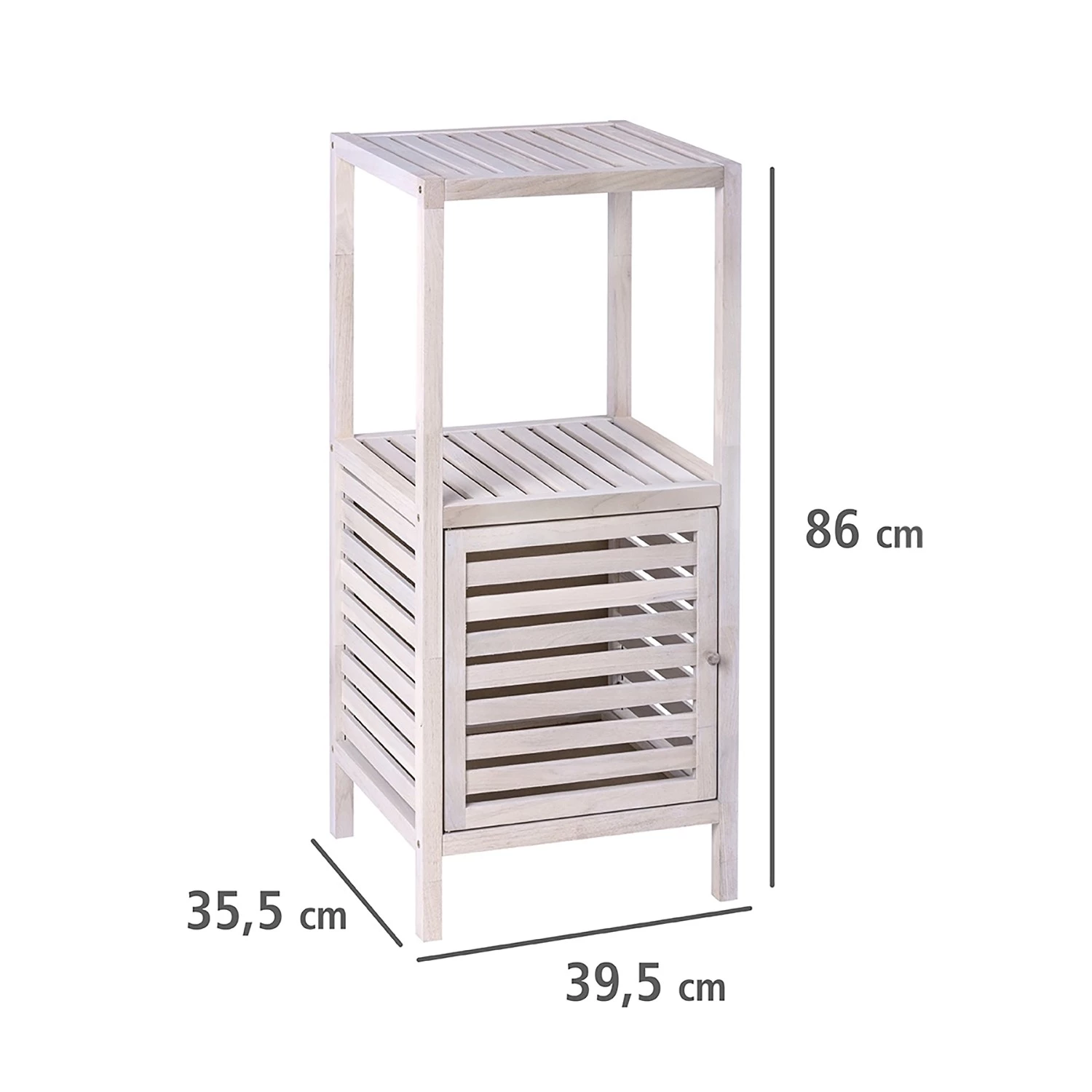 WENKO Étagère Norway I - Noyer massif - Noyer blanc 6 WENKO Étagère Norway I - Noyer massif - Noyer blanc – Image 4