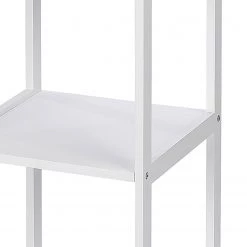 WENKO Étagère Oslo I - Noyer massif - Blanc - Hauteur : 112 cm -Meubles de salle de bain Soldes 2022 1000138155 181112 08283972 GALLERYIMAGES P000000001000138155