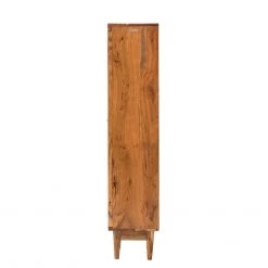 Ars manufacti Armoire colonne Buuda - Partiellement en acacia massif - Écru / Acacia -Meubles de salle de bain Soldes 2022 1000145836 190614 11323600011 GALLERYIMAGES P000000001000145836